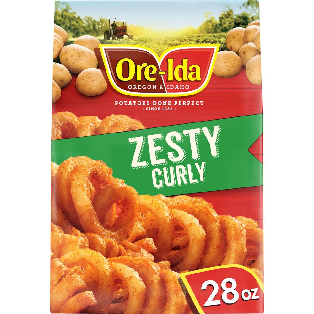 Ore-Ida Bold & Crispy Zesty Curly Seasoned French Fried Potatoes (1.75 lbs)