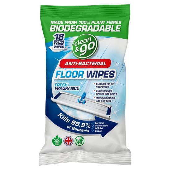 Clean & Go Floor Wipes 30 Pack