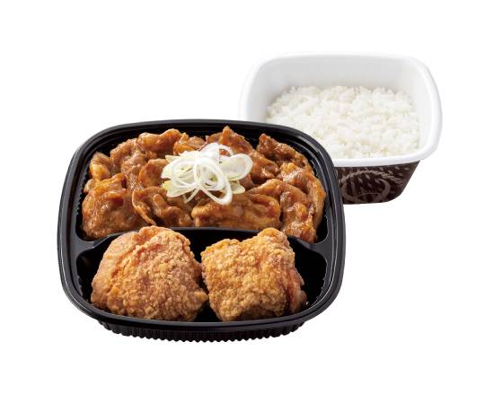 から揚げ・牛カルビ弁当