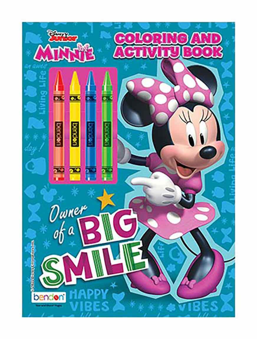 Bendon Coloring And Activity Book With Crayons Assorted