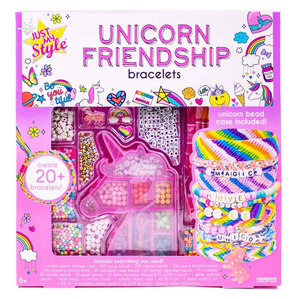 Just My Style Unicorn Friendship Bracelets Jewelry Set