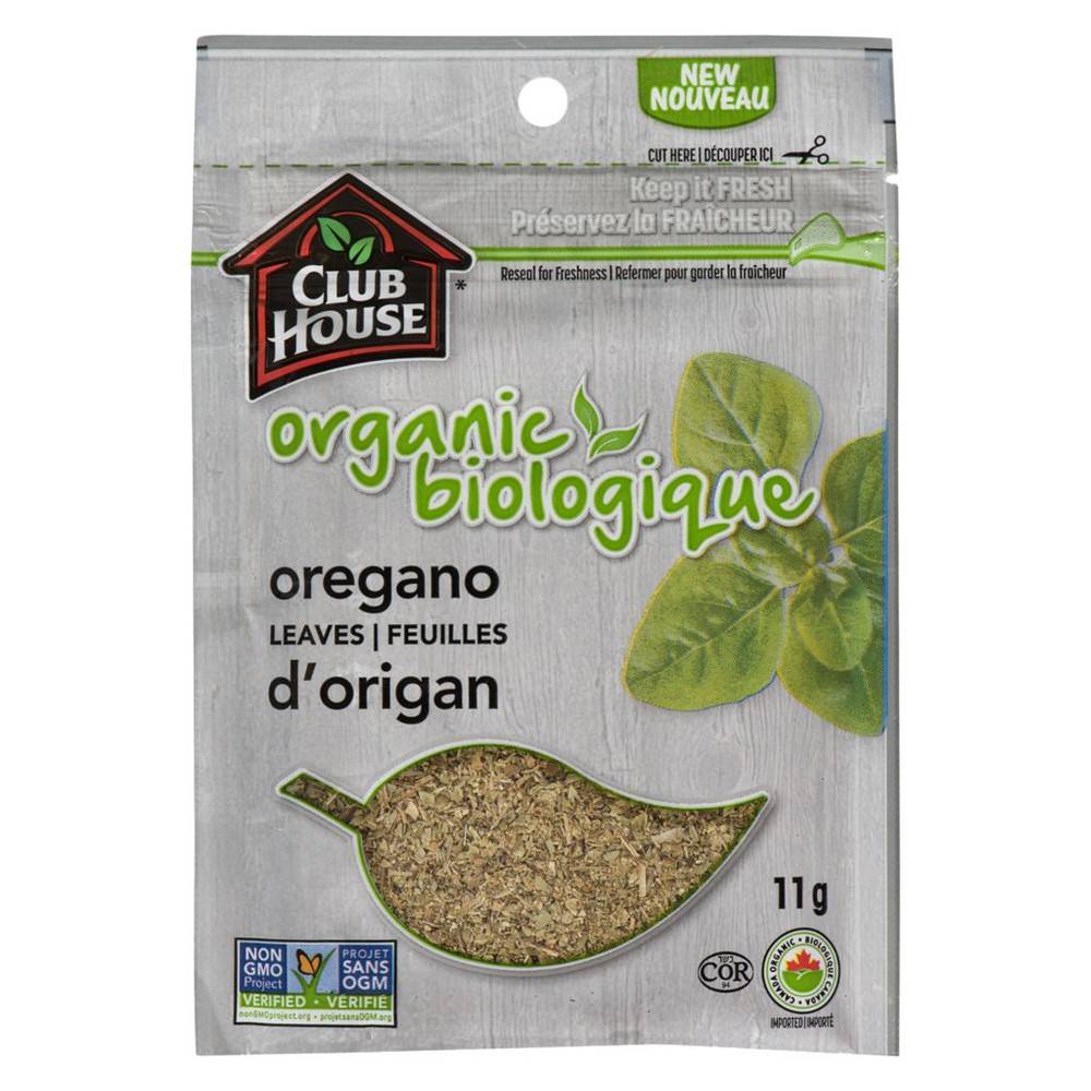 Club House Organic Oregano Leaves (11 g)