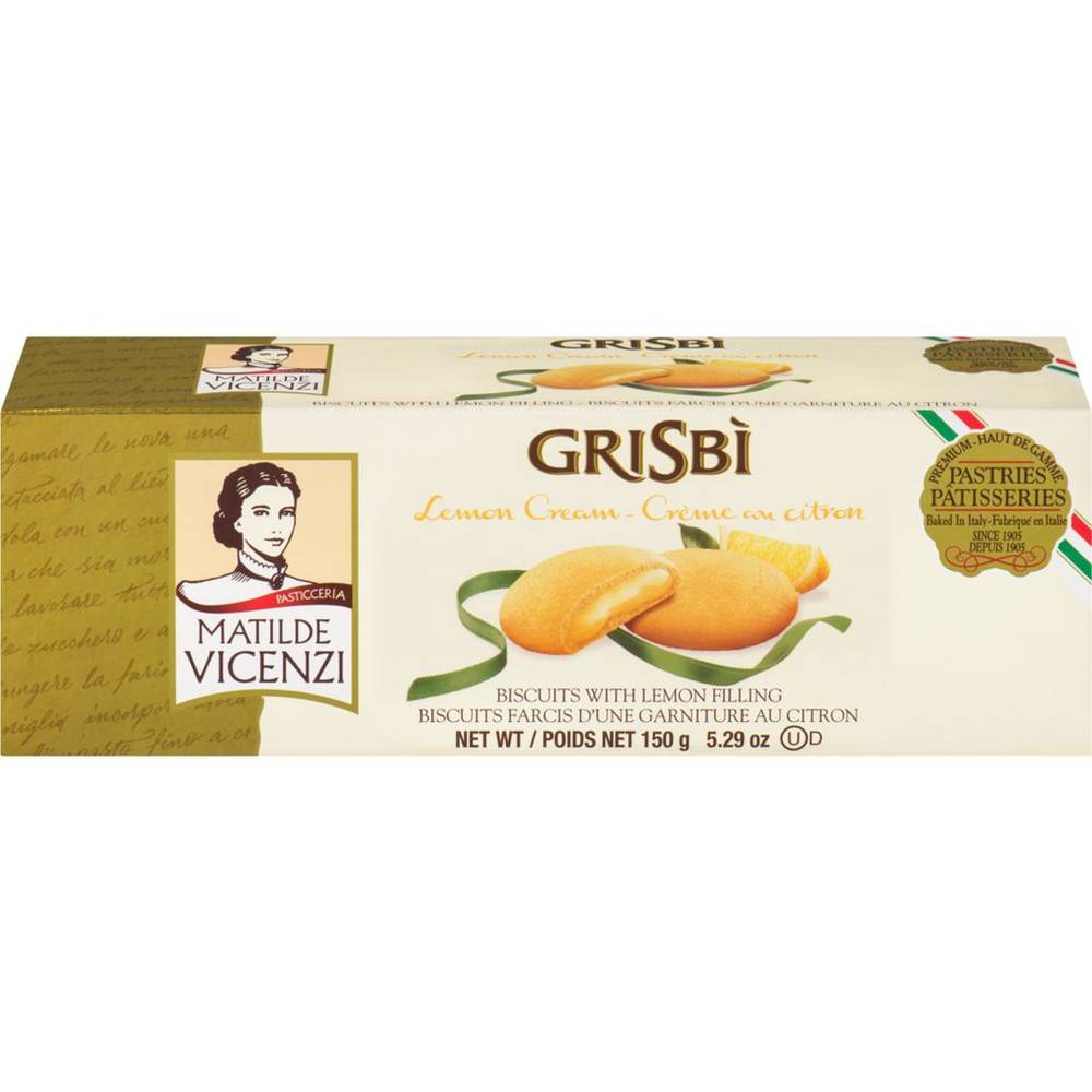 Matilde Vicenzi Grisbi Lemon Cream Biscuits (150 g)