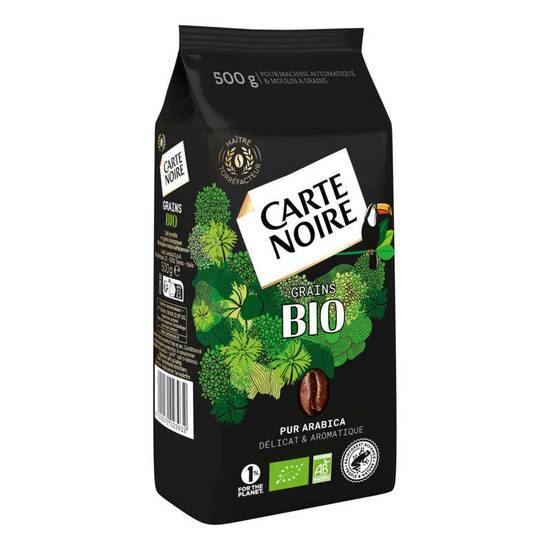 Carte Noire Café Bio - Grains -Pur Arabica - Délicat et Aromatique - Café en Grains - Biologique 500 g