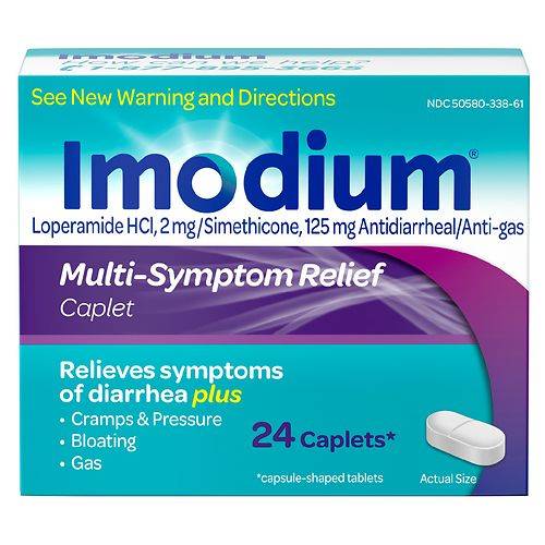 Imodium Multi-Symptom Relief Anti-Diarrheal Medicine Caplets - 24.0 ea