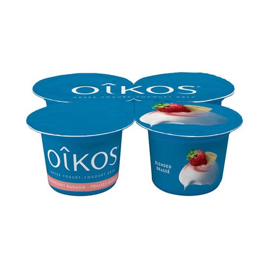 Oikos Greek Strawberry-Banana Yogurt 2% (4 x 100 g)