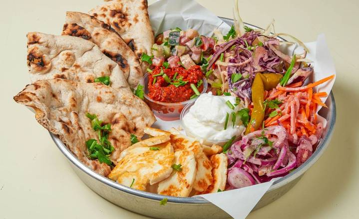 Plat halloumi grillé