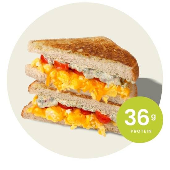 Herb, Tomato and Egg Grilled Cheese