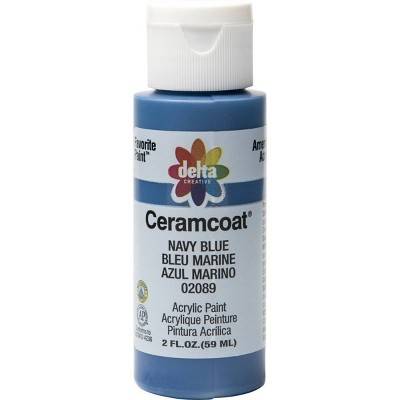 Delta Ceramcoat Acrylic Paint (2oz) - Navy Blue: Low-Odor, Multi-Surface, Matte Finish, Non-Toxic Craft Paint