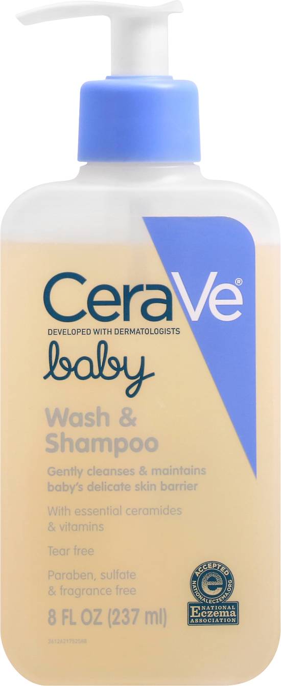 Cerave Baby Wash & Shampoo (8 fl oz)