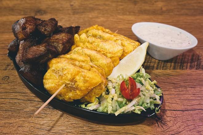 Carne Frita con Tostones