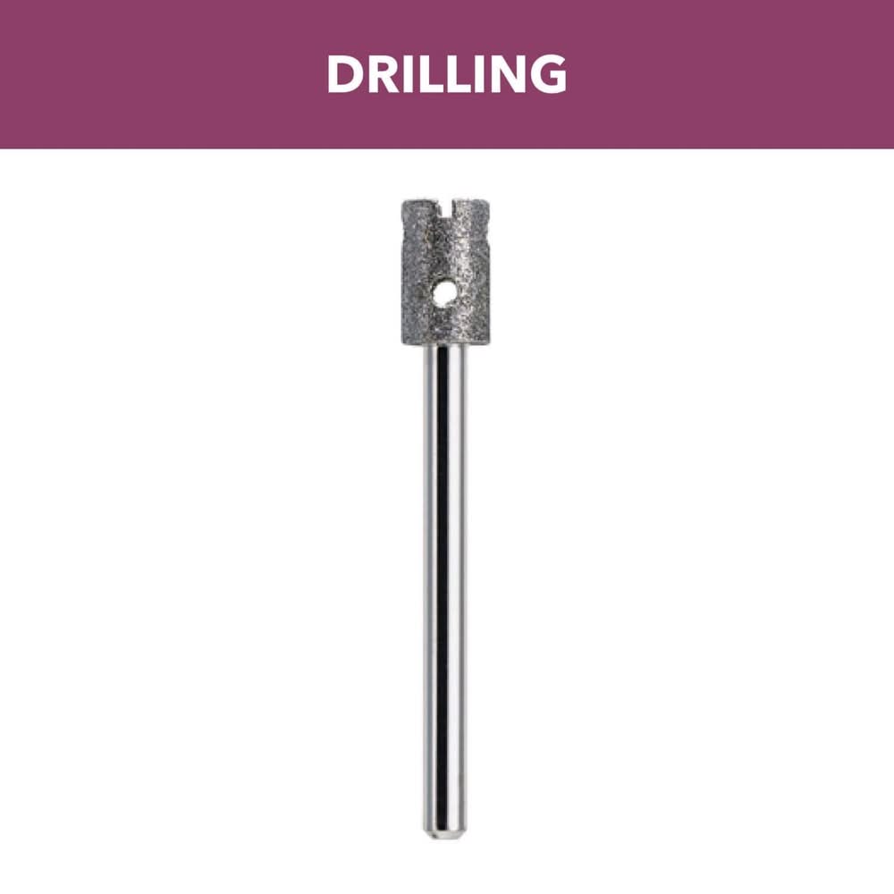 Dremel 1/4 In. X 1.77 In. L Diamond Tipped Drill Bit Straight Shank 1 Pc