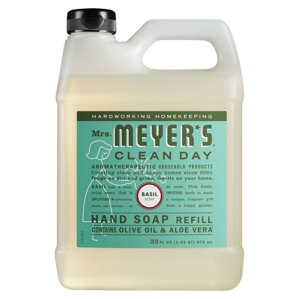 Mrs. Meyer's Basil Scent Hand Soap Refill (33 fl oz)