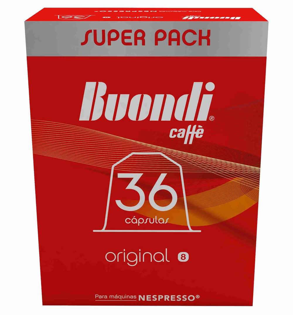 Cápsulas de Café Original Int 8 Buondi (emb. 36 un)