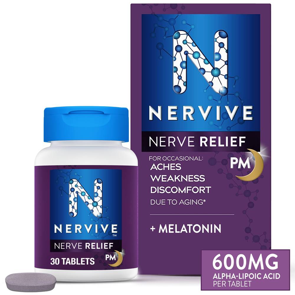 Nervive Nerve Relief Pm With Alpha Lipoic Acid 600 mg (30 ct)