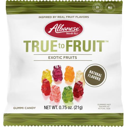 Albanese Confectionery True To Fruit Gummi Bears