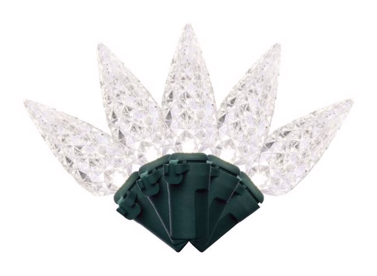Celebrations Classic Led C6 Pure White 100 Ct String Christmas Lights 24.75 Ft.