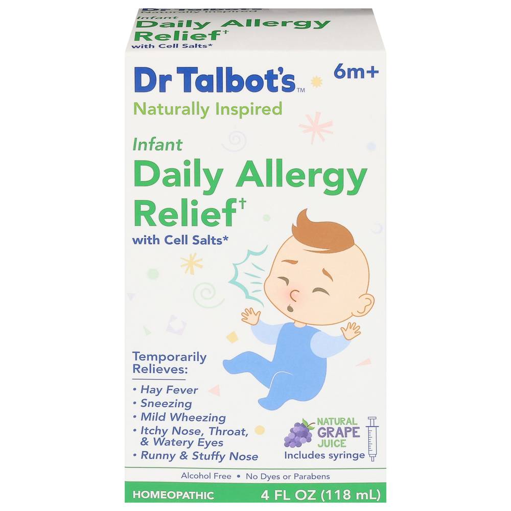 Dr. Talbot's Homeopathic Infant Natural Grape Daily Allergy Relief (4 fl oz)