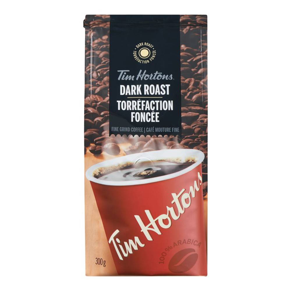 Tim Hortons Fine Grind Coffee, Dark Roast (300 g)