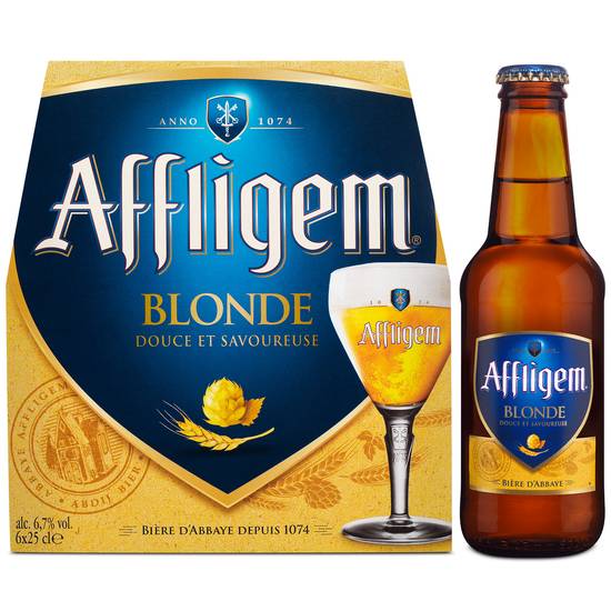 Affligem - Bière blonde d'abbaye (6 pi�èces, 250 ml)