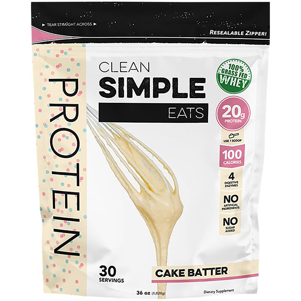 100% Grass Fed Whey Protein - Cake Batter (36 Oz. / 30 Servings)