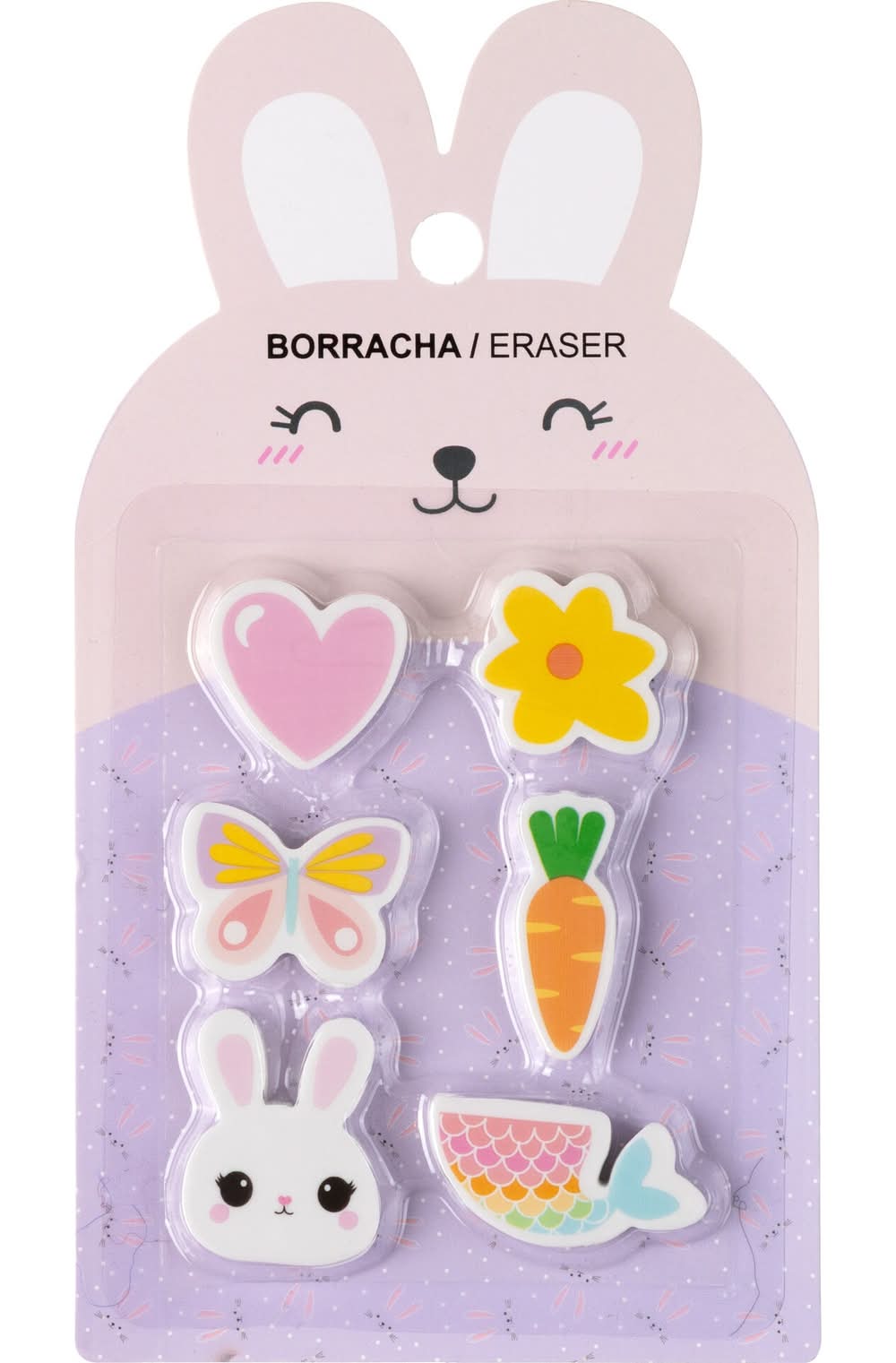 Borracha Fun Sort Bunny Joy 6 Unidades