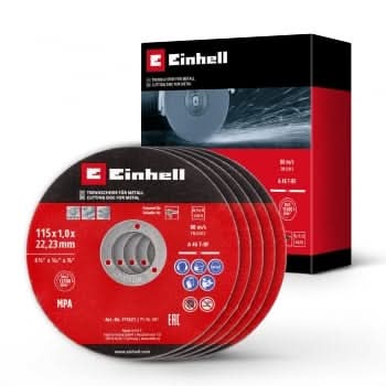 Set de 5 Discos de Corte para Inox y Metal 115x22,23x1,0 mm Einhell