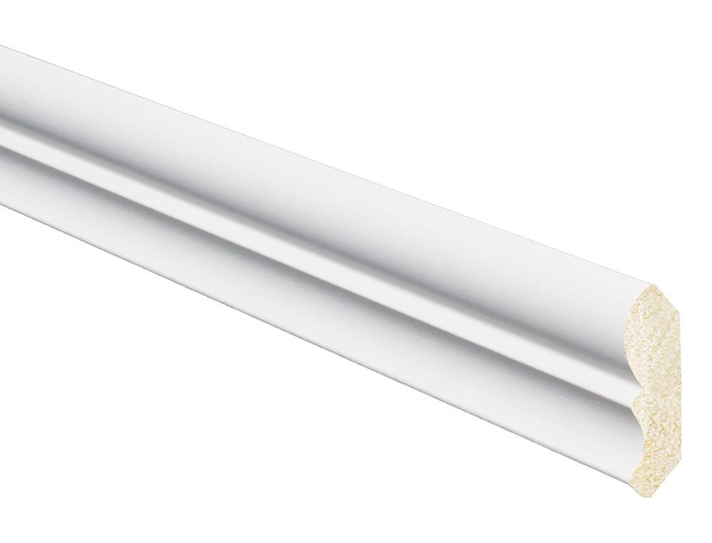 Inteplast Group Building Products 1-1/16-in x 2-in x 12-ft Traditional Finished Polystyrene Baseboard | 90741200032