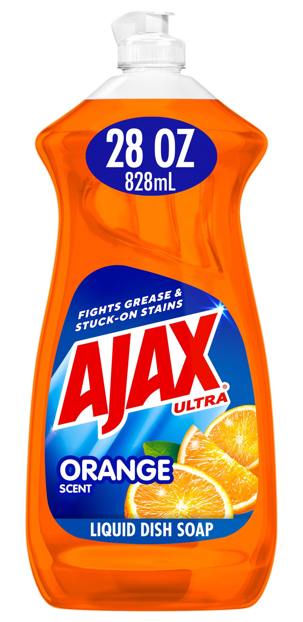 Ajax Ultra Triple Action Liquid Dish Detergent, Orange (28 fl oz)