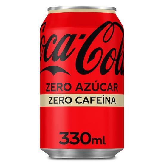 Refresco de cola zero zero Coca-Cola lata 33 cl