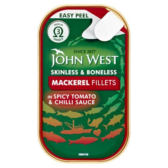John West Mackerel Fillets in Spicy Tomato & Chilli Sauce
