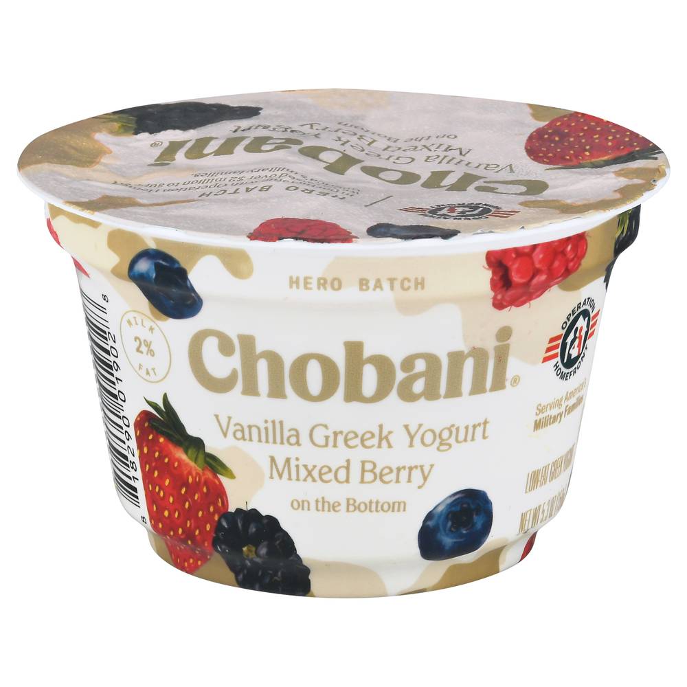 Chobani Mixed Berry Vanilla Greek Yogurt (5.3 oz)