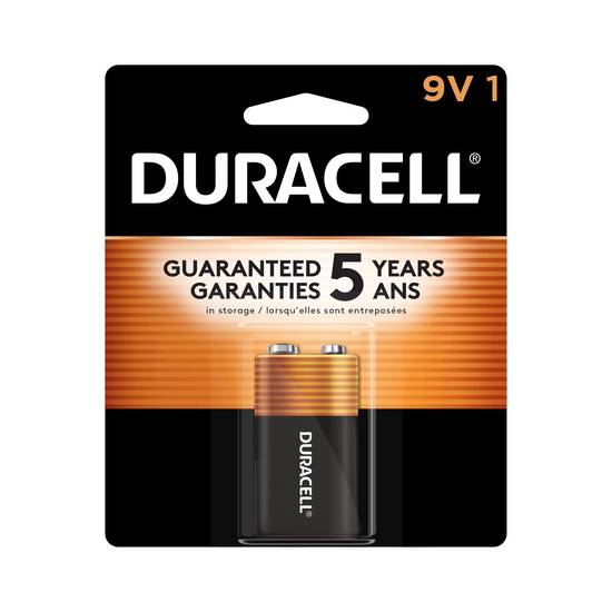 Duracell Coppertop 9V Alkaline Batteries, 1-Pack