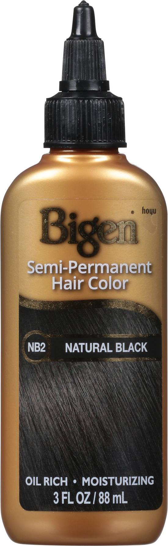Bigen Semi-Permanent Hair Color Natural Black Nb2