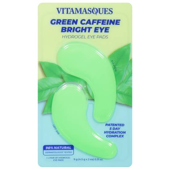 Vitamasques Hydrogel Bright Eye Green Caffeine Eye Pads