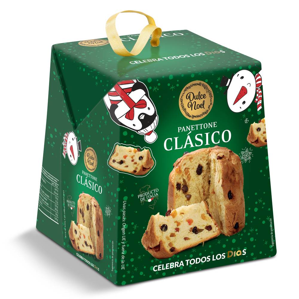 Panettone Clásico Con Frutas Dulce Noel Dia Caja 500 G