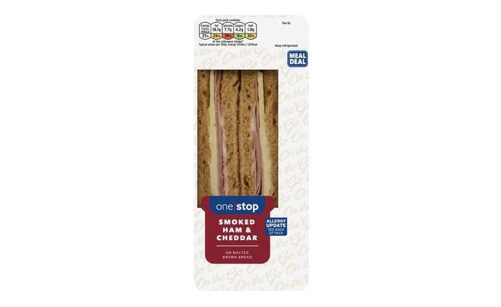 One Stop Smoked Ham & Cheddar Sandwich (394406) 