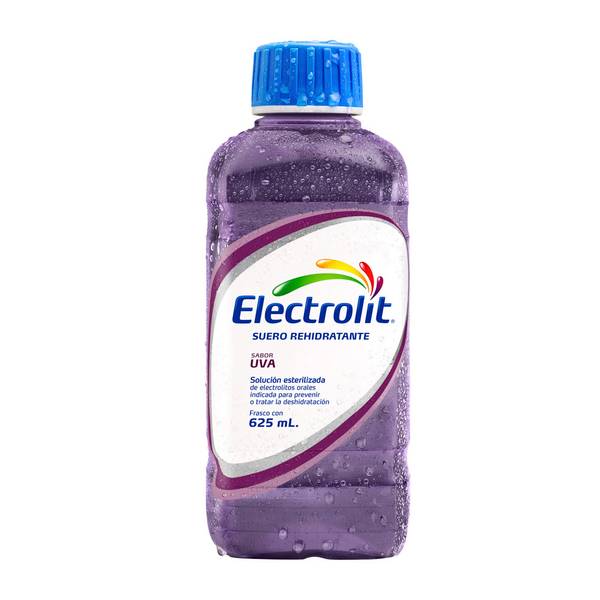 Electrolit · Suero rehidratante, uva (625 ml)