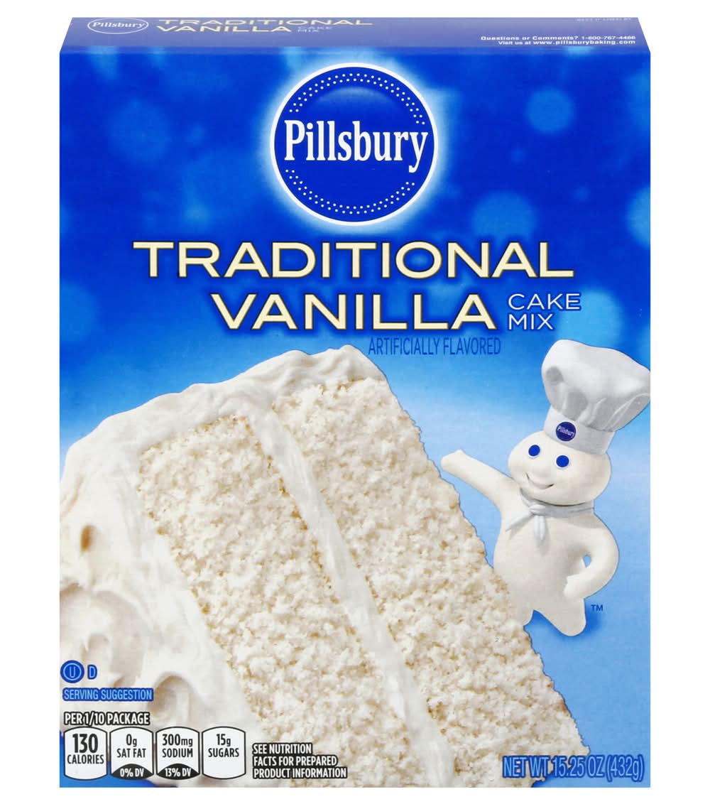 Pillsbury Traditional Vanilla Cake Mix (15.3 oz)