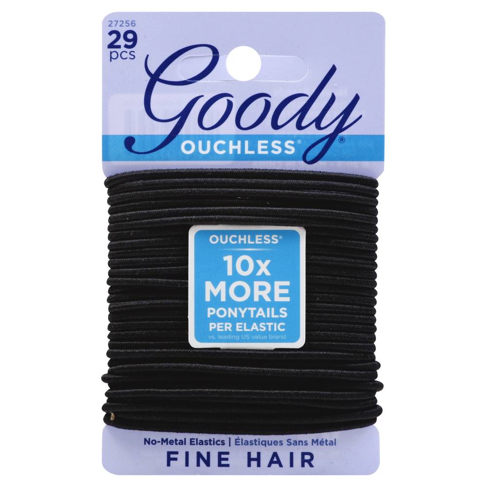 Goody Ouchless Black Fine Hair Elastic (29 ct)