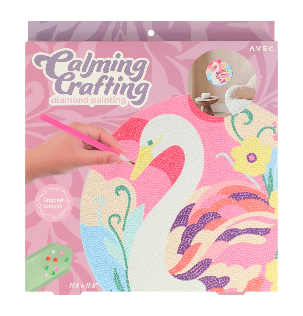 Calming Crafting Diamond Painting Set Swan