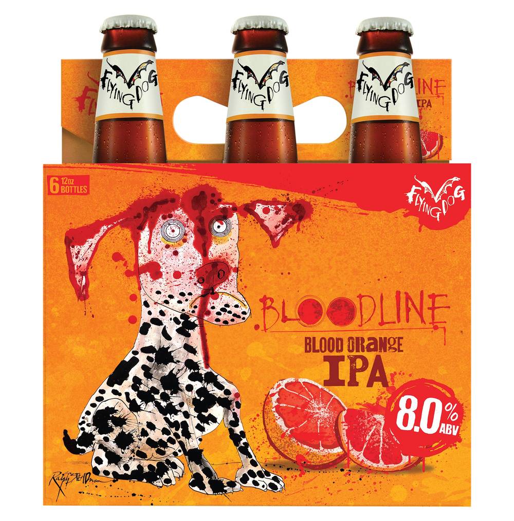 Flying Dog Bloodline Blood Orange Ipa Beer (6 x 12 fl oz)