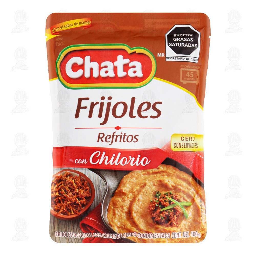 Chata · Frijoles refritos con chilorio (430 g)