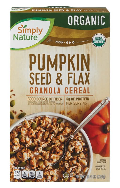 Simply Nature Organic Pumpkin Seed & Flax Granola Cereal