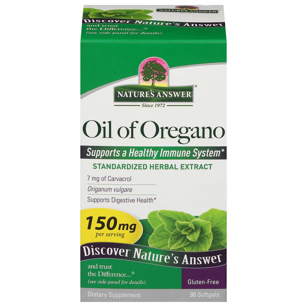 Nature's Answer Oil Of Oregano 150 mg Extract (90 ct)