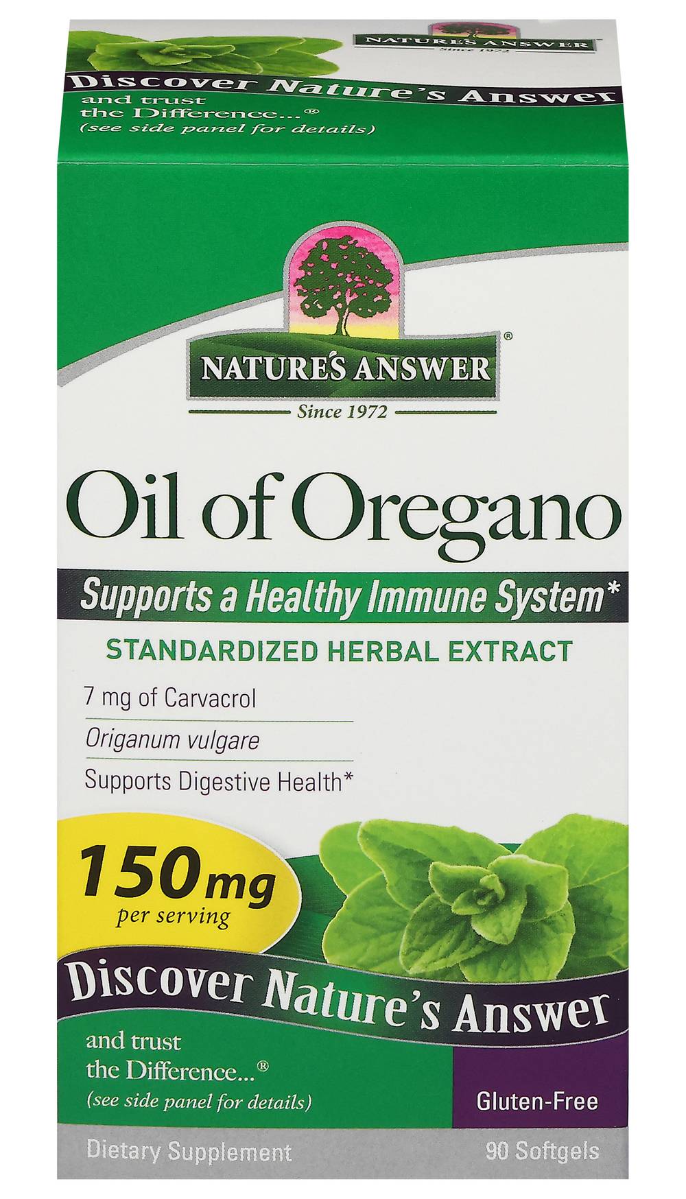 Nature's Answer Oil Of Oregano 150 mg Extract (90 ct)