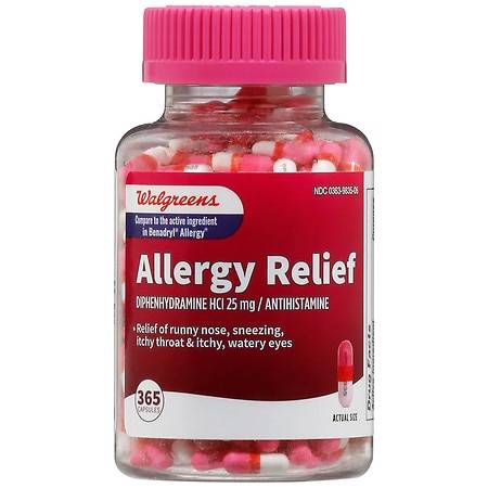 Walgreens Wal Dryl Allergy Relief Capsules