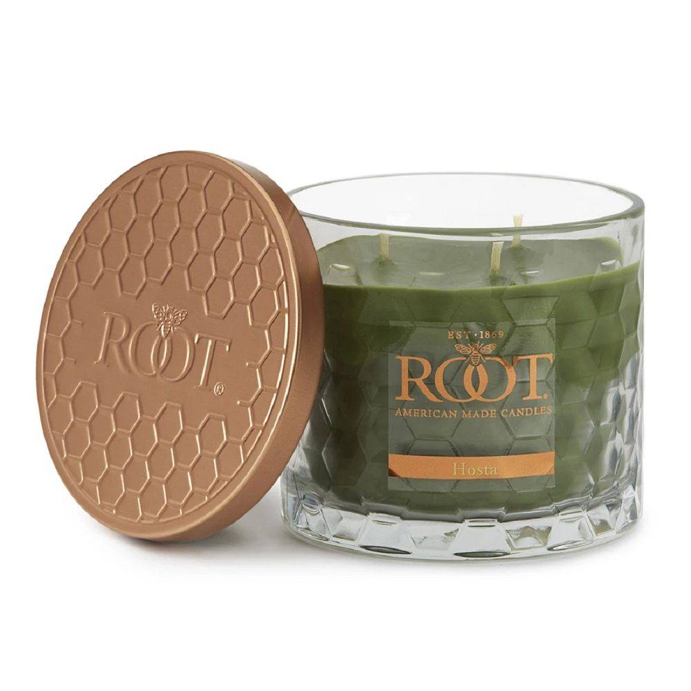 Root Candle 3-Wick Honeycomb 12Oz Hosta Dark Olive