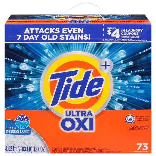 Tide Plus Ultra Oxi Powder 73 Loads Laundry Detergent