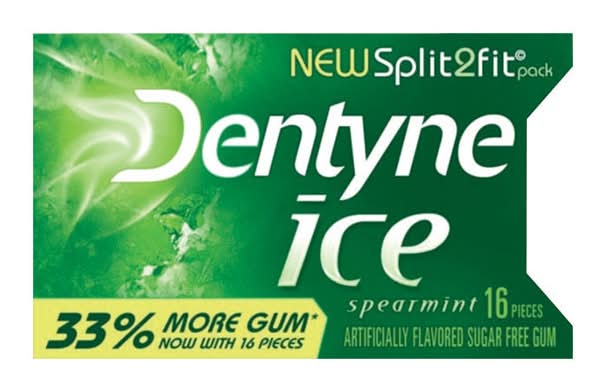 Dentyne Ice Sugar Free Spearmint Chewing Gum 16 Pk
